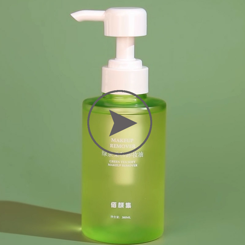 BAIYANJI Green Tea Soft Makeup Removing Oil 300ml Video